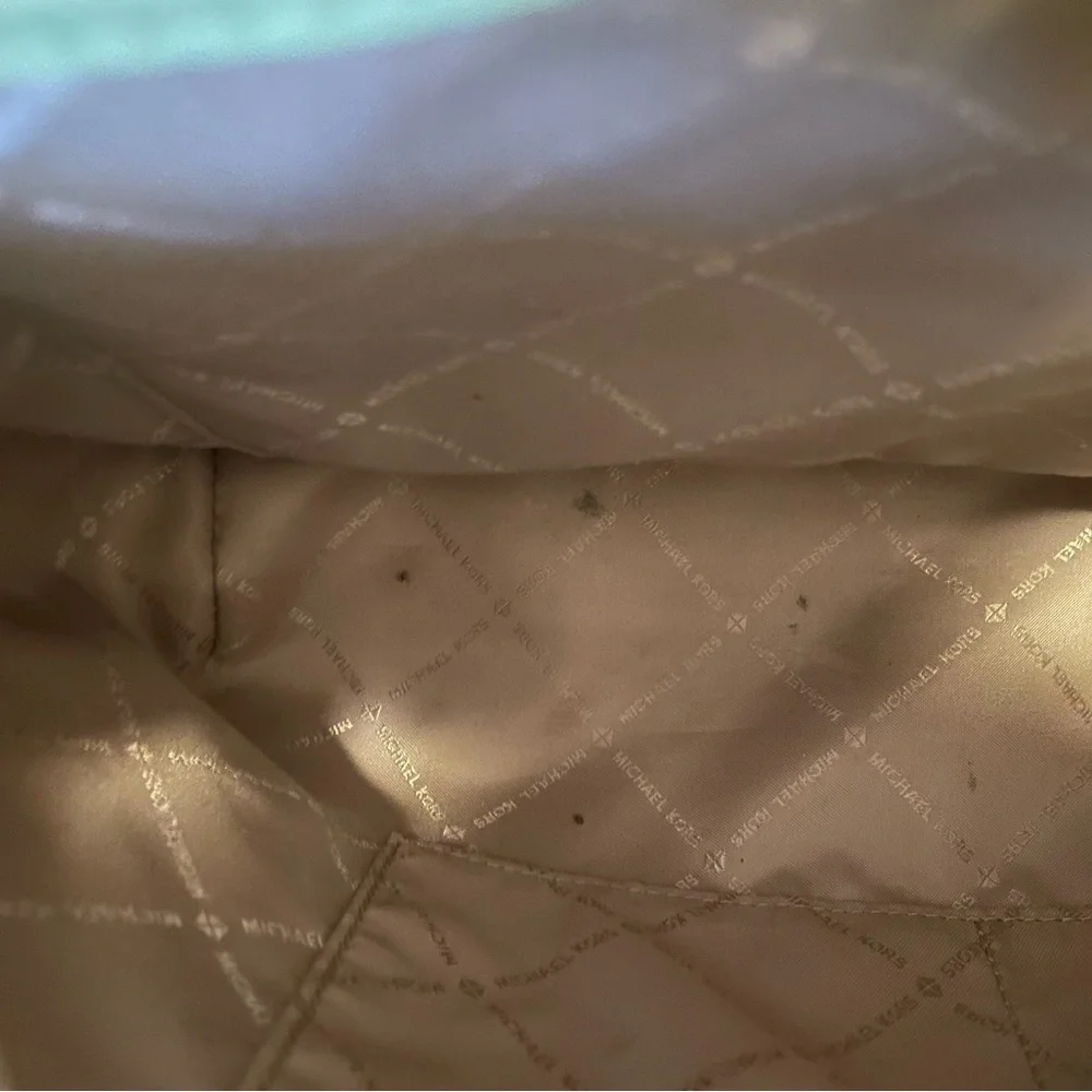 Michael Kors Signature Brown & Green Tote - Picture 6 of 12